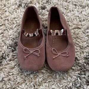 Zara Butterfly Ballet Flats with Bow